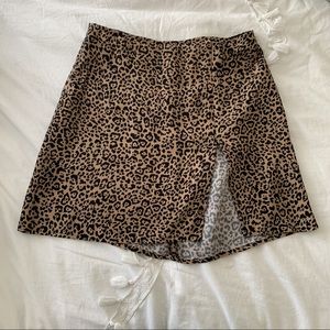 Reformation Leopard Skirt
